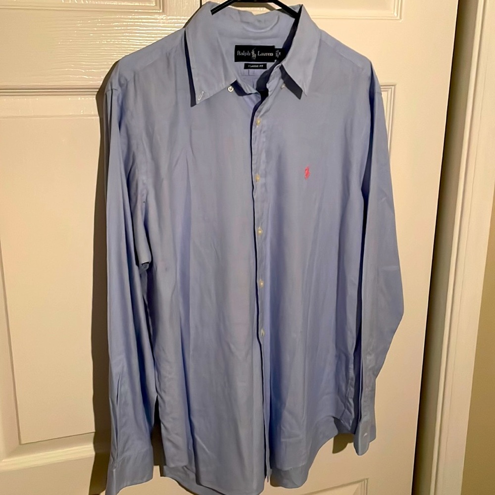 Ralph Lauren long sleeve dress shirt, size L